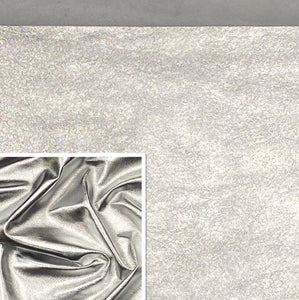 Shimmer Foiled Lambskin Silver : Italian Leather (0.6-0.7 mm 1.5oz) 9