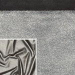 Vegas Anthracite, Full Grain Foiled Leather Cow Side : (0.9-1.1mm 2.5oz) 25