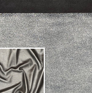 Vegas Anthracite, Full Grain Foiled Leather Cow Side : (0.9-1.1mm