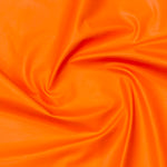 Neon Pumpkin Orange, Fluorescent Leather Lambskin : Italian Lamb Nappa (0.7-0.8mm 2oz) 9