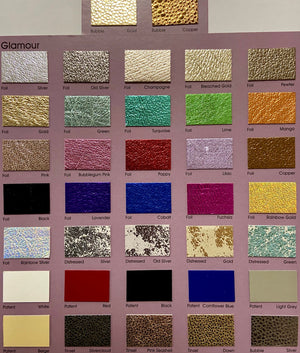 Lilac, Metallic Foiled Leather Pig Skin : (0.6-0.7mm 1.5oz).