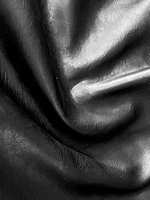Oily Black, Full Grain Leather Cow Hide : (0.9-1.1mm 2.5oz) 22