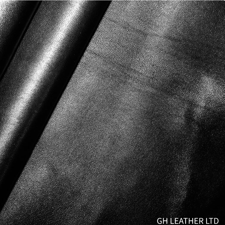 Madrid Jumbo Black Couture, Leather Lambskin : Italian Leather (0.8/0.9mm 2oz).