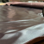 Smooth Grain Aniline Shiny Brown Cow Hide (Ref-gh.eol)
