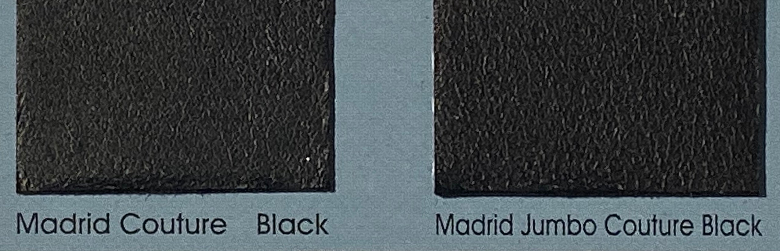 Madrid Jumbo Black Couture, Leather Lambskin : Italian Leather (0.8/0.9mm 2oz).