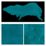 Teal, Texas Crazy Horse : South American Pull Up Leather Cow Side : (1.8-2.0mm 5oz) 28