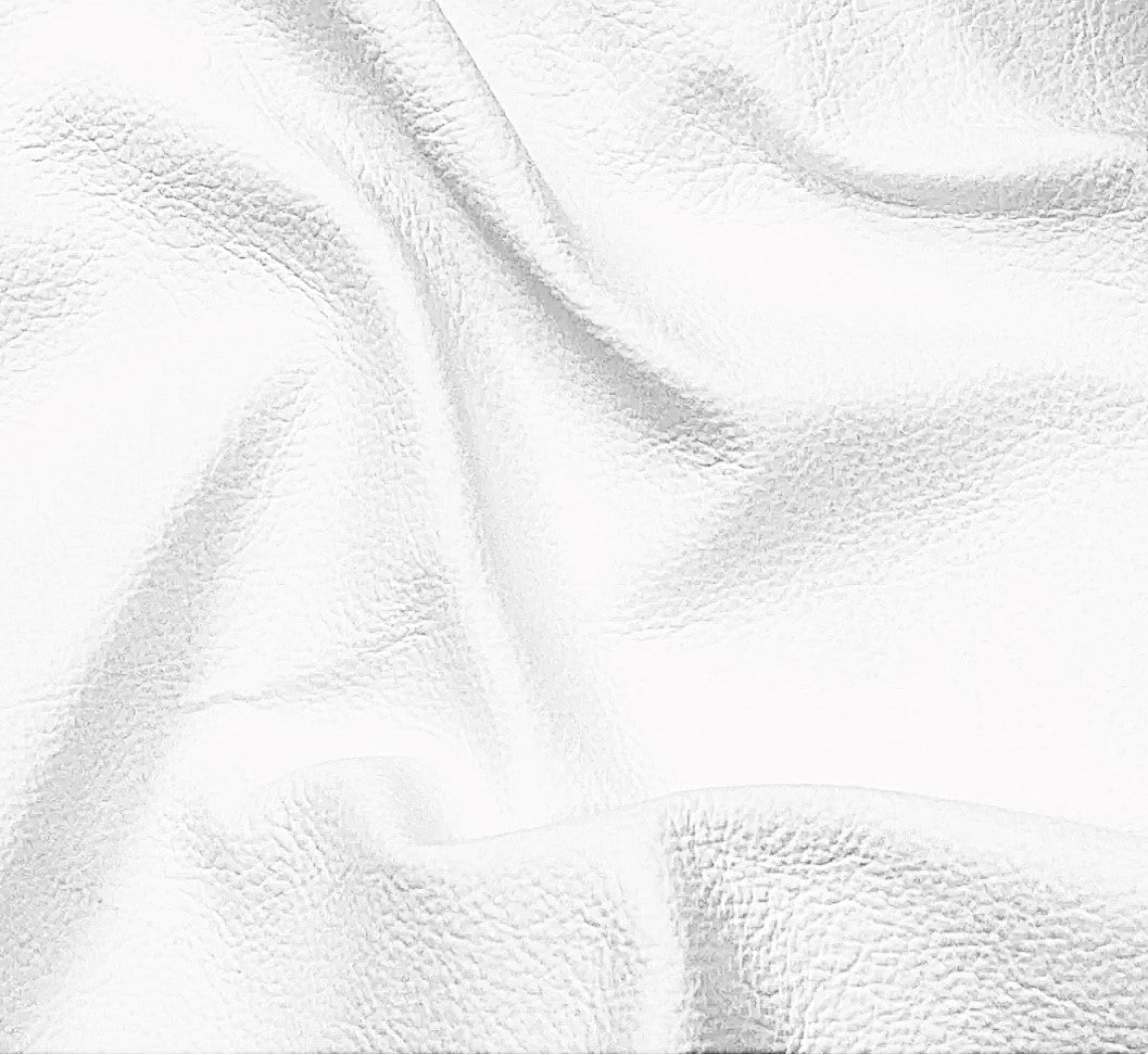 Newmarket White, Italian Leather Cow Hide : (0.9-1.1mm 2.5oz) 25