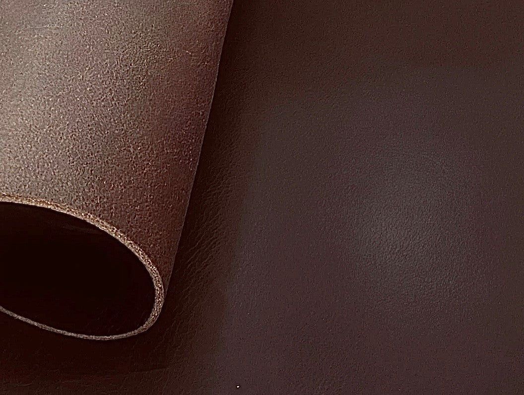 Dark Brown, Vegetable Tanned Buffalo Leather With Slight Pull-up : (3.5-4.0mm 9-10 oz) 10