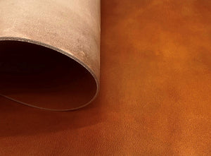 Tan, Vegetable Tanned Buffalo Leather With Slight Pull-up : (3.5-4.0mm 9-10 oz) 10