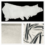 Vegas Silver, Full Grain Foiled Leather Cow Hide : (0.9-1.1mm 2.5oz) 24
