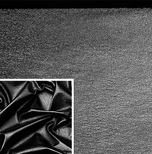Black, Metallic Foiled Leather Pig Skin : (0.6-0.7mm 1.5oz) 15