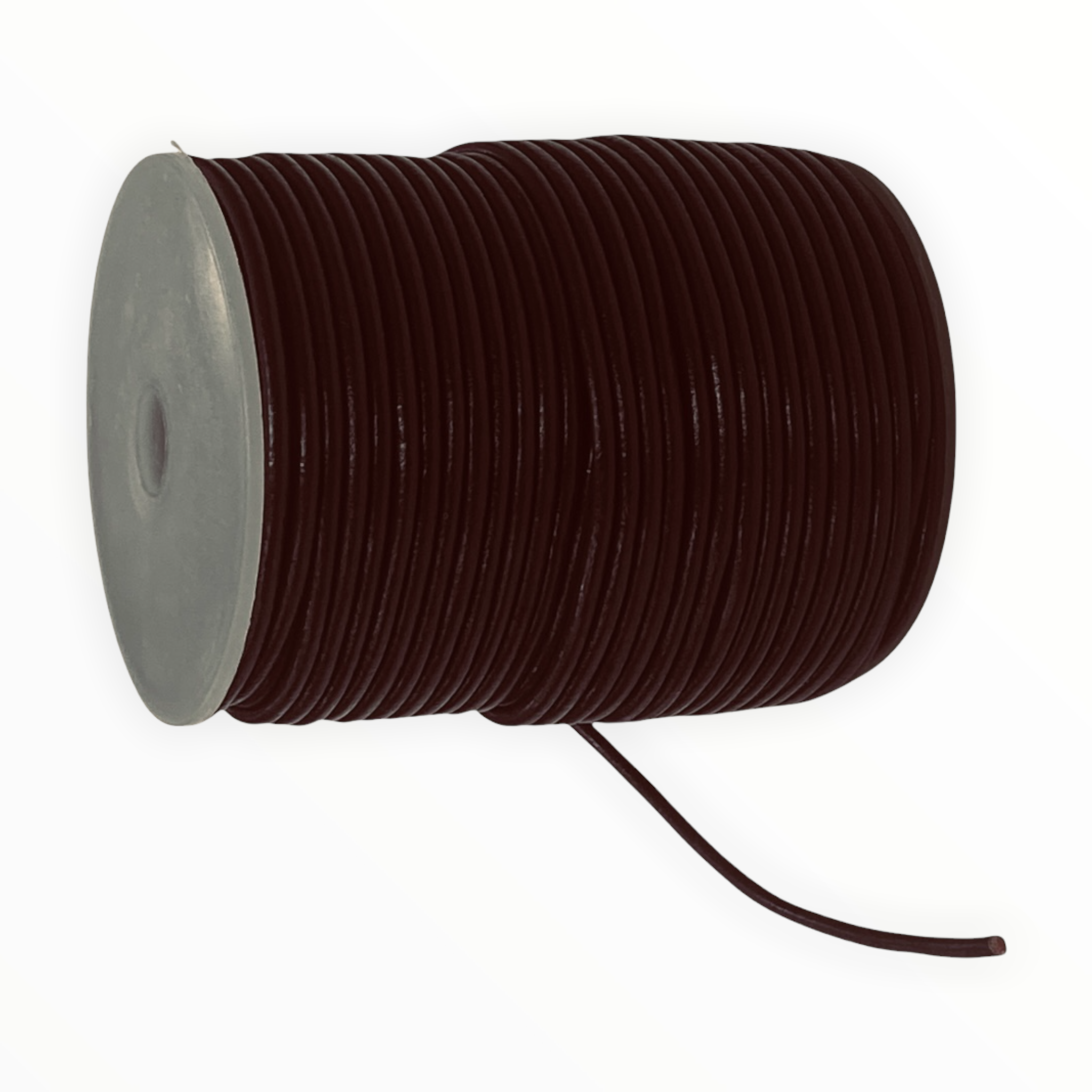 Vegetable Tanned Leather "Cord" Lacing, Purple & Brown : 3mm (Ref-gh.eol)