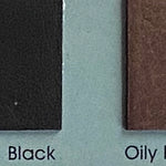 Oily Black, Full Grain Leather Cow Hide : (0.9-1.1mm 2.5oz) 22