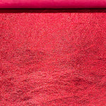 Poppy Red, Metallic Foiled Leather Pig Skin : (0.6-0.7mm 1.5oz) 15