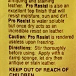 Fiebing's Pro Resist : Maximises Contrast For Antiquing & Staining (118ml/4oz)