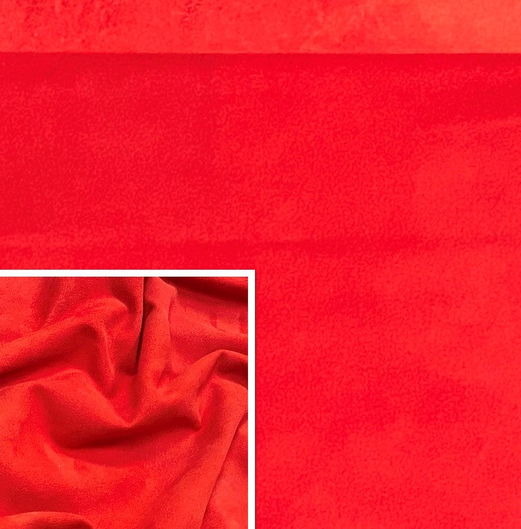 Red, Goat Suede : (0.5-0.6mm 1.5oz) 5