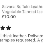 Dark Brown Vegetable Tanned Buffalo Leather With Distressed Finish : (3.5-4.0mm 9-10 oz). Savanna 10