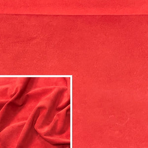 Red, Split Suede : (1.1mm-1.2mm 3oz) 15