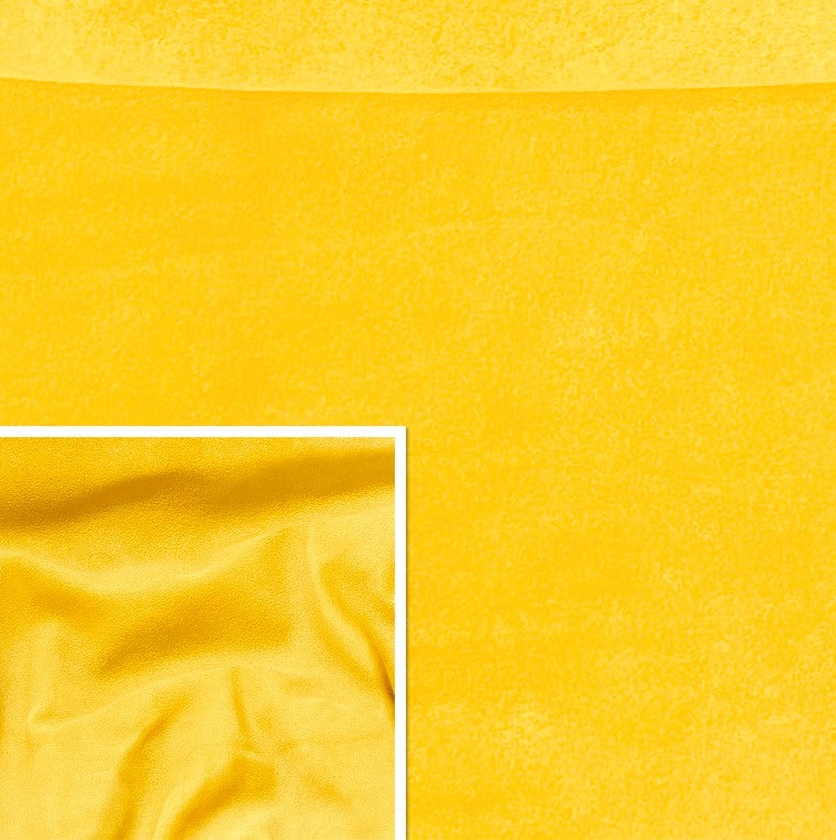 Yellow, Goat Suede : (0.5-0.6mm 1.5oz).